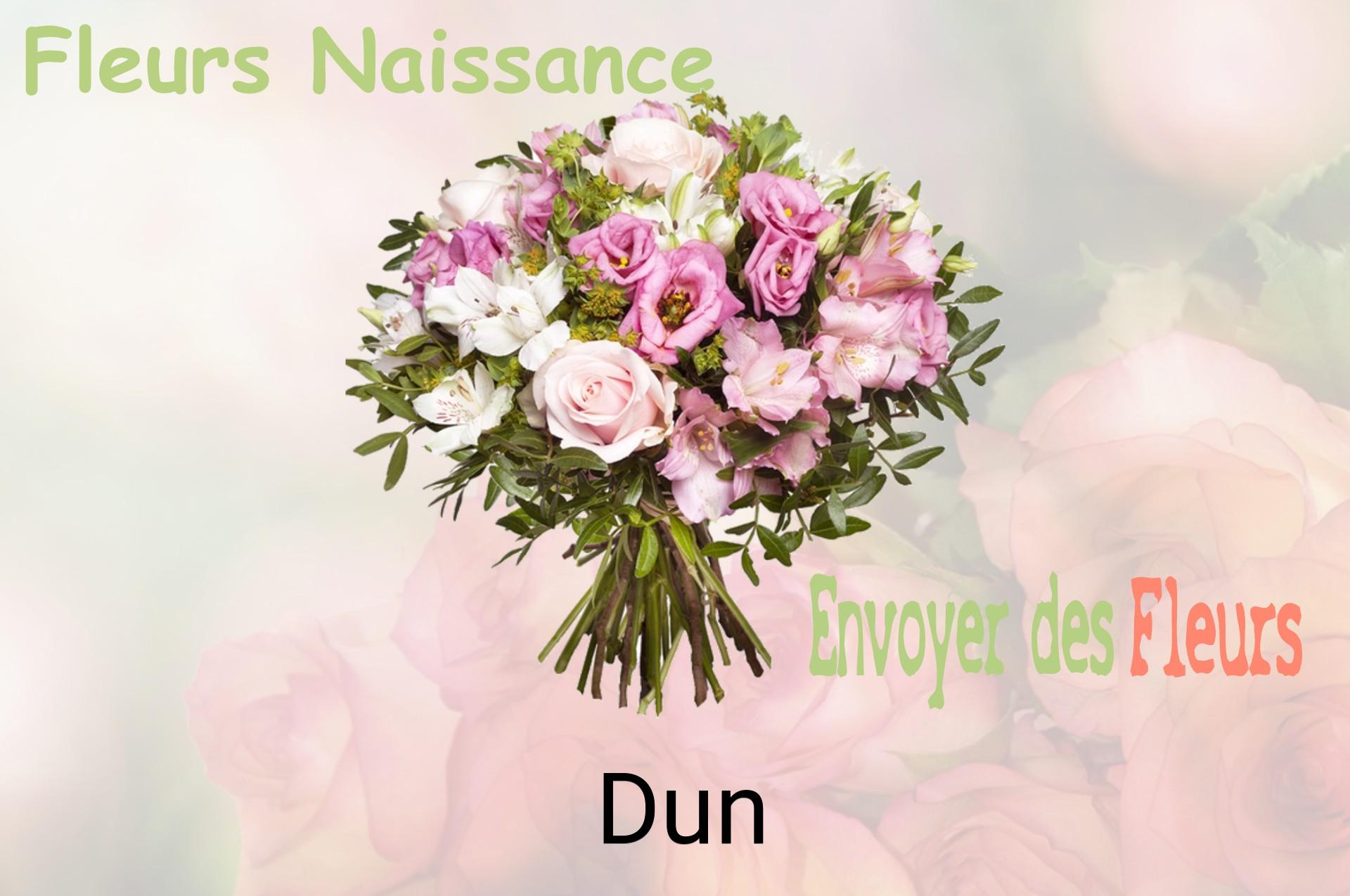 Bouquet de fleurs de naissance livré à Dun
